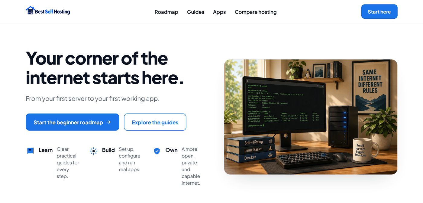 Screenshot of Best Self Hosting