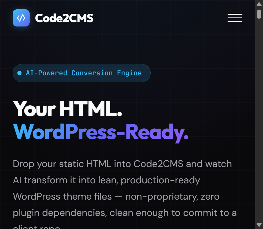 Code2CMS