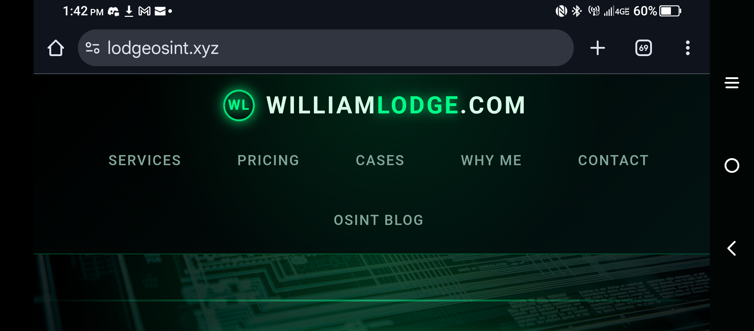 LodgeOSINT.xyz screenshot